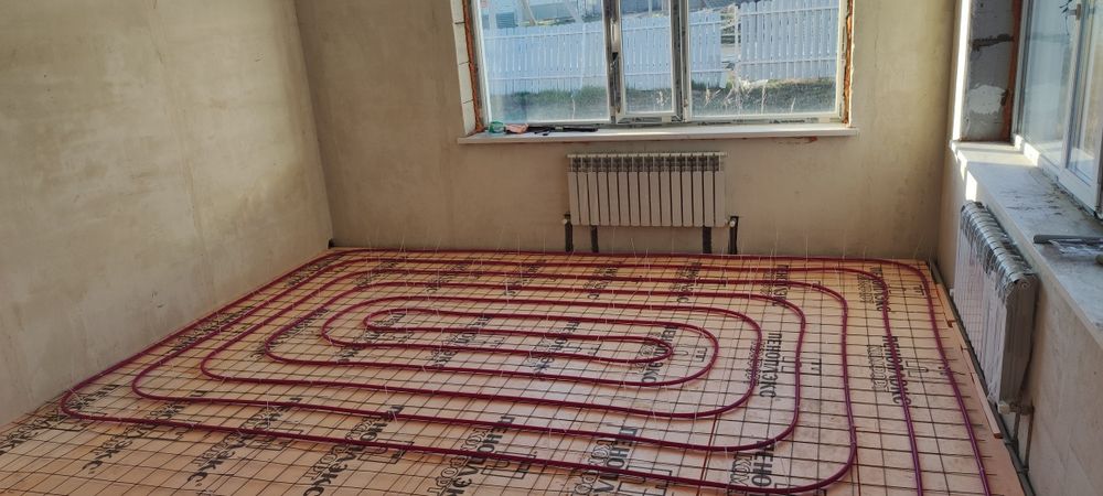 Теплый пол, Отопление.