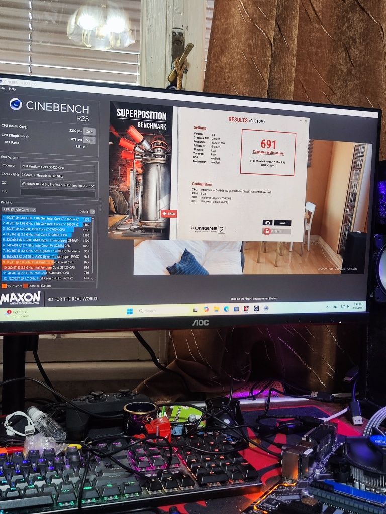 Дънна платка H310 + Pentium G5420 + 8GB DDR4 + 512 GB M2