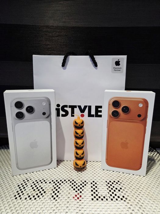 iPhone 17 PRO, White/Silver, Neverlock, Garanție,  Model Europa CU Sim