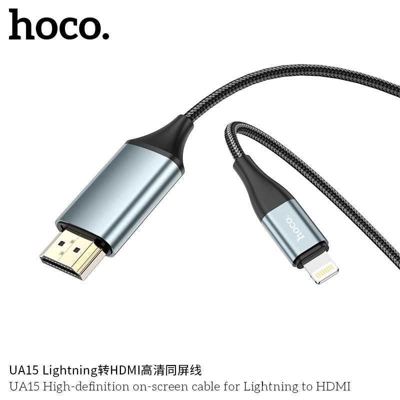 Hoco UA13 Кабель HDMI to Lightning Full HD 1080p Plug and Play 2м
