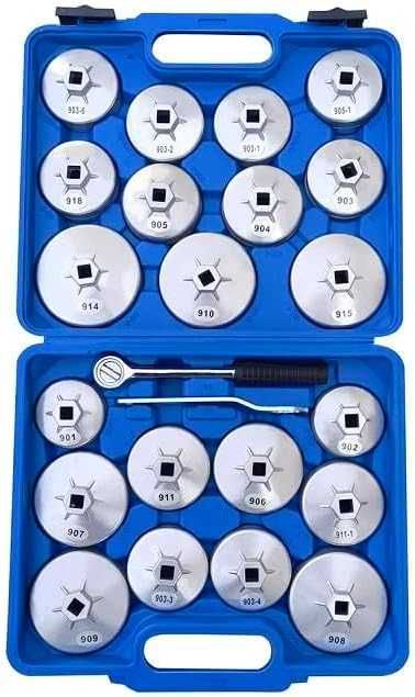 Комплект алуминиеви чашки за маслен филтър 23 части , HAWEK