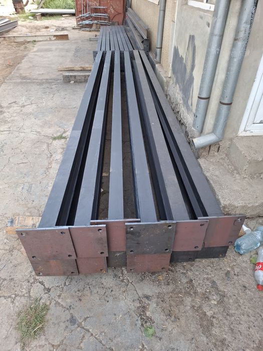 Vand structura metalica din stoc 8x25x4m ipe 160 stâlpi și ferme 12 cu
