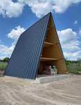 Cabana stil A-Frame si case din structura de lemn de diferite modele