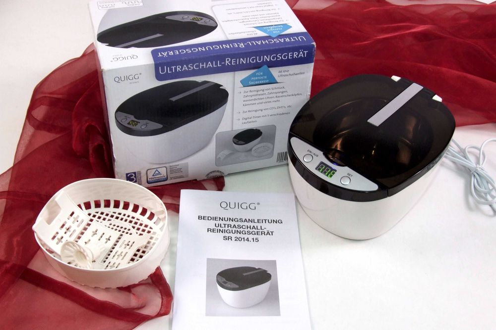 Aparat de curatat cu ultrasunete bijuterii CD ceasuri, Made in Germany