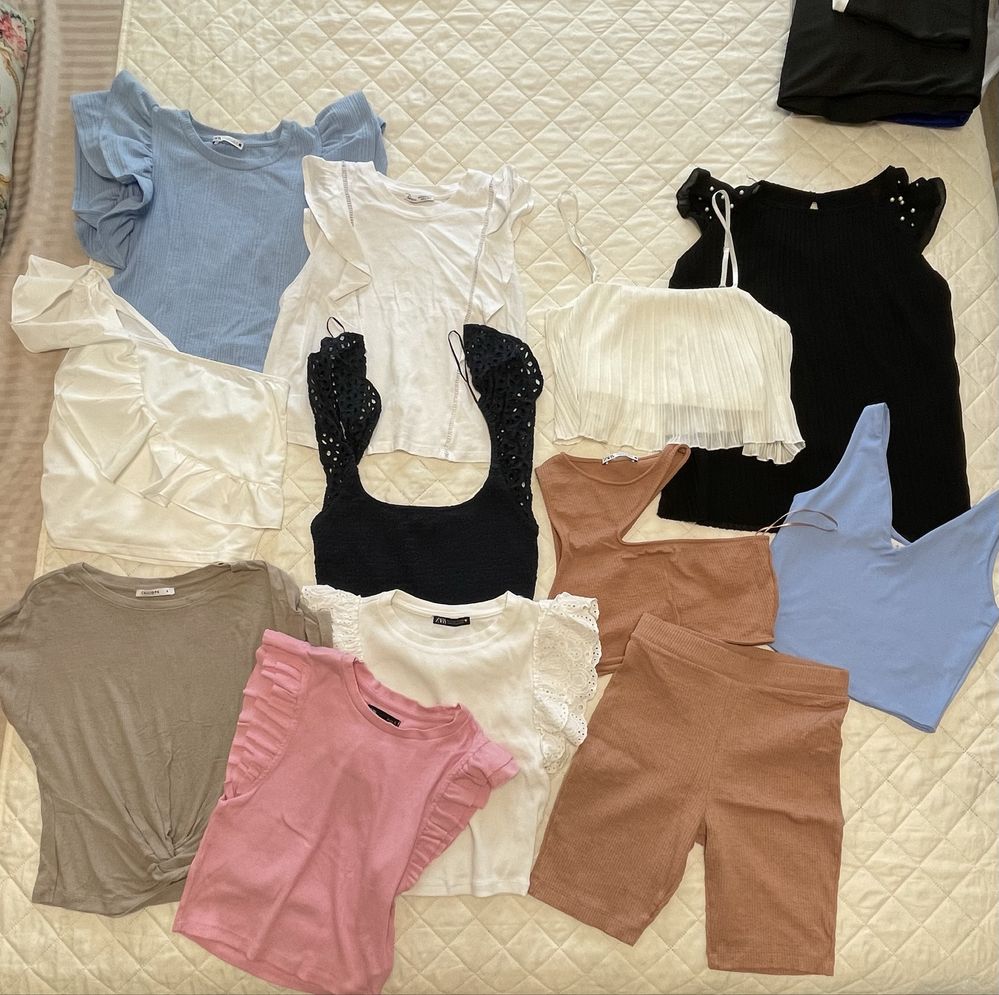 Zara тениска, потник zara , жилетка , блуза , зара