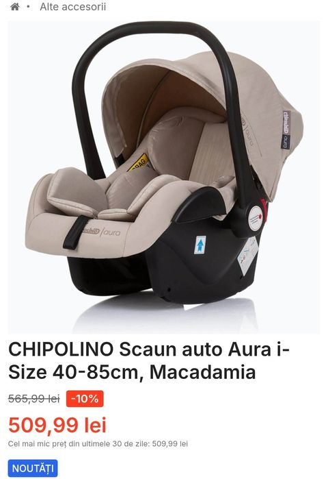 Scoică auto bebeluși