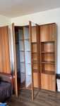 Dulap pe colt ,comoda,  etajera, masă extensibilă ,tabureti