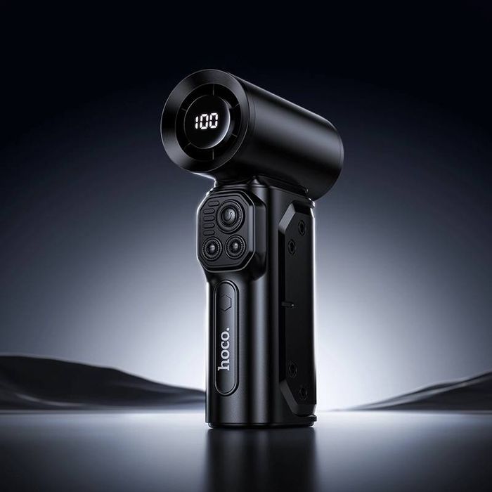 Hoco HX68 Турбо фен, 130000 RPM, 8000 mAh, 3 насадки