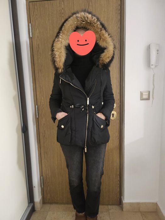 Geaca  Robera Biagi cu guler blana naturala