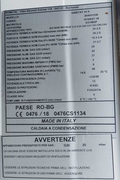 PLACA de baza  pentru centrale HABITAT 25,30 si 35KW