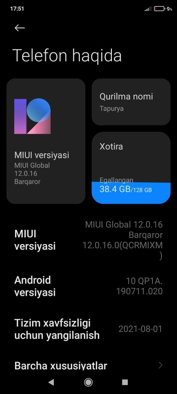 Redmi 9c sotiladi