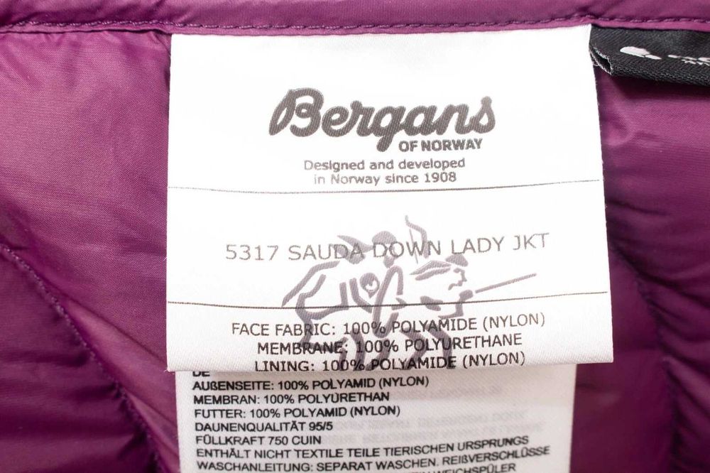 Bergans of Norway Sauda дамско пухено яке дамско розово пълнеж пух S