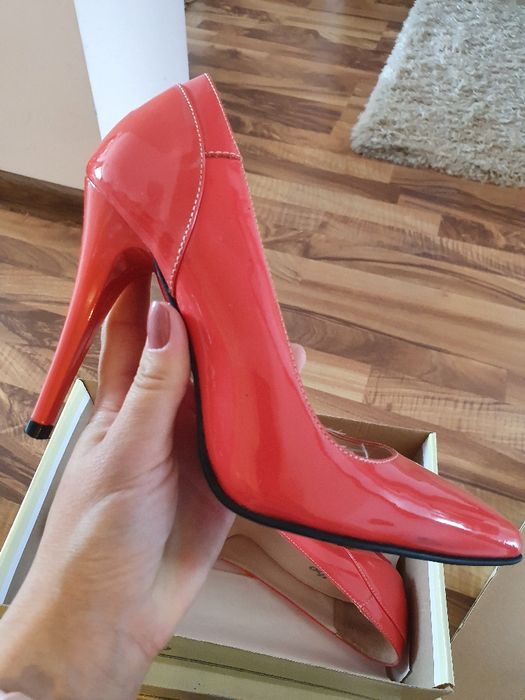 Pantofi din piele lăcuită, Marelbo, 35