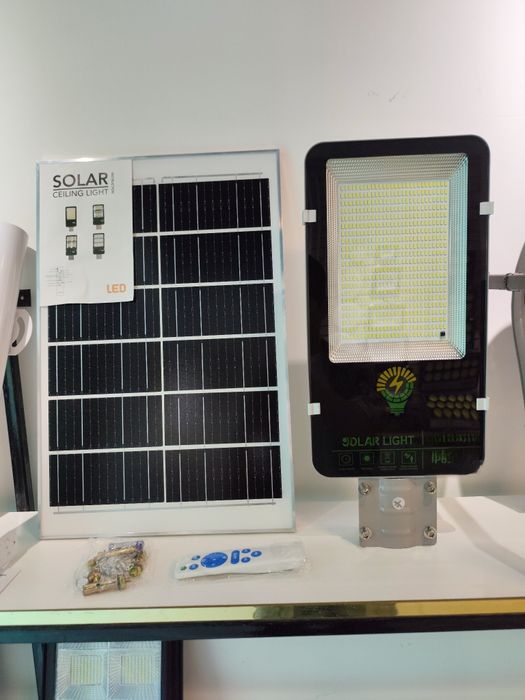 Солнечные светильники. Қуёш панелли кӯча чироқларт