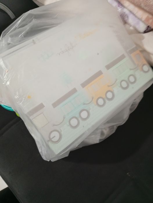 lampa, lustra, aplica de perete pentru copii cu tren