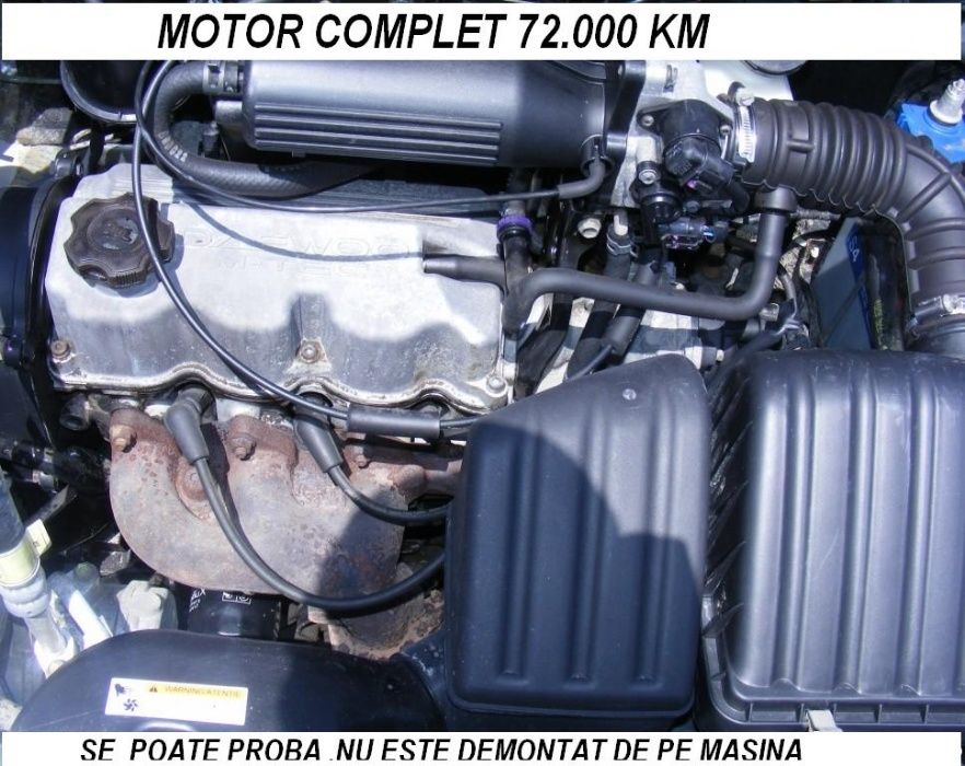 Motor Matiz cu delco sau bobina Euro 2 sau Euro 3 .111000 km!!