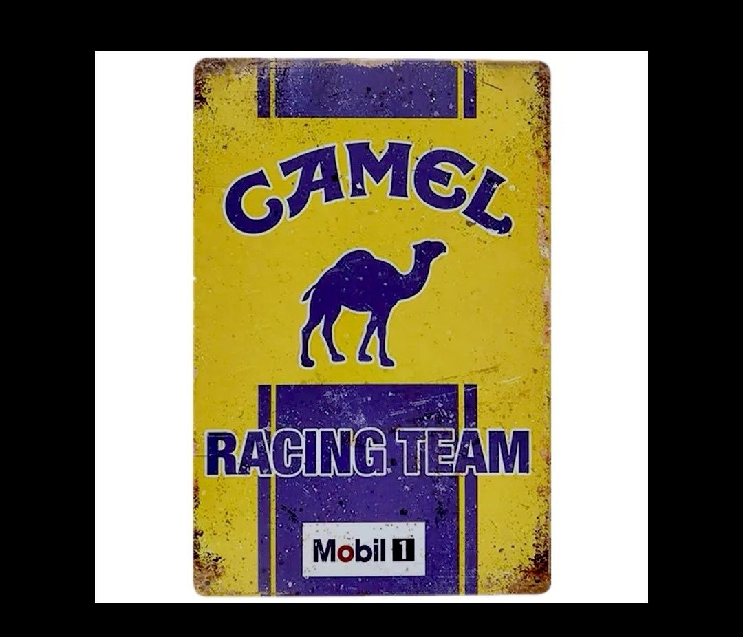 Tablie metalica Camel Vintage Reclama