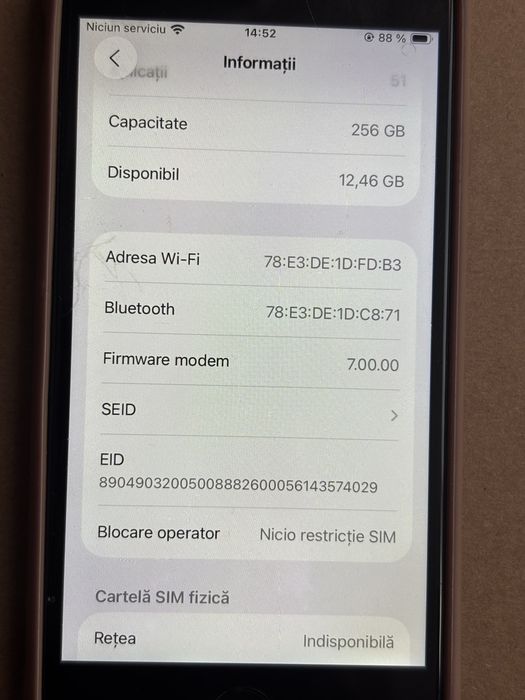 Iphone SE 2020 256GB