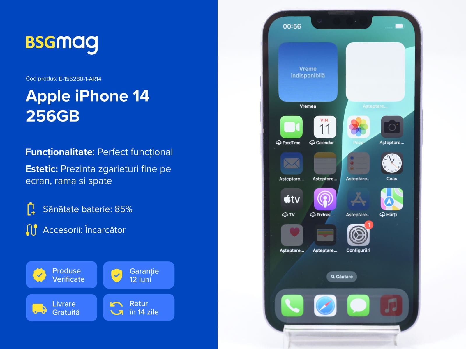 Telefon Apple iPhone 14 256GB - BSGmag