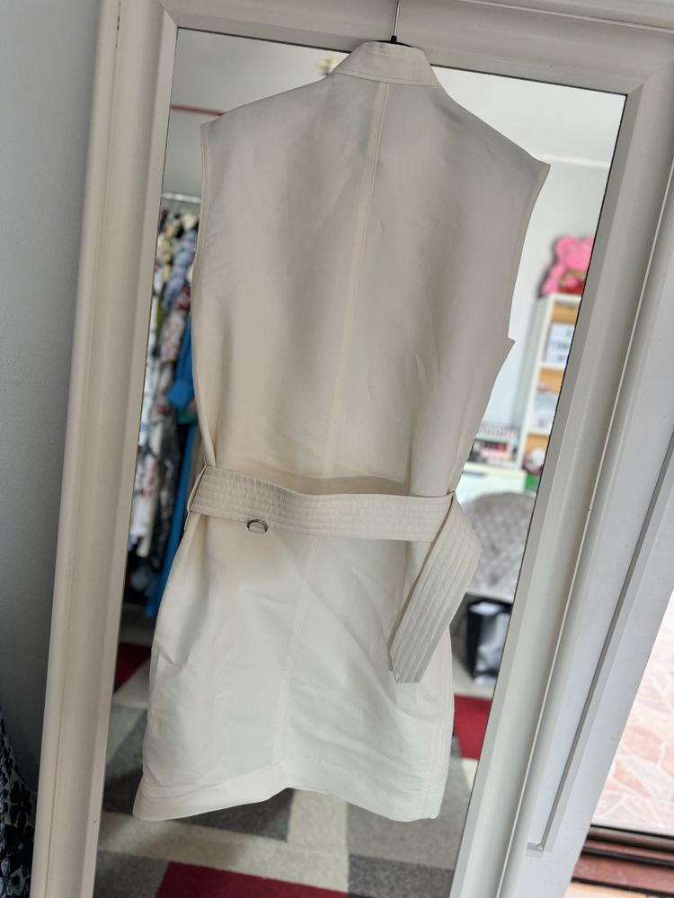 Rochie BURBERRY, originala, nou-nouta, alb-unt