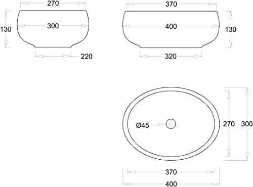 Lavoar oval premium  cu efect Lotus
