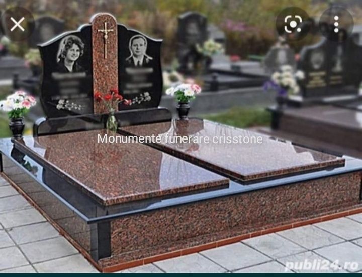 Morminte, placări cu marmura granit, turnări borduri