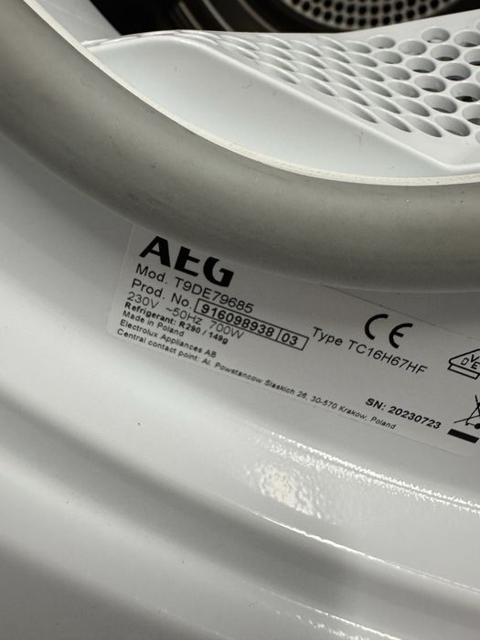 Uscător de rufe AEG T9DE79685 seria 9000