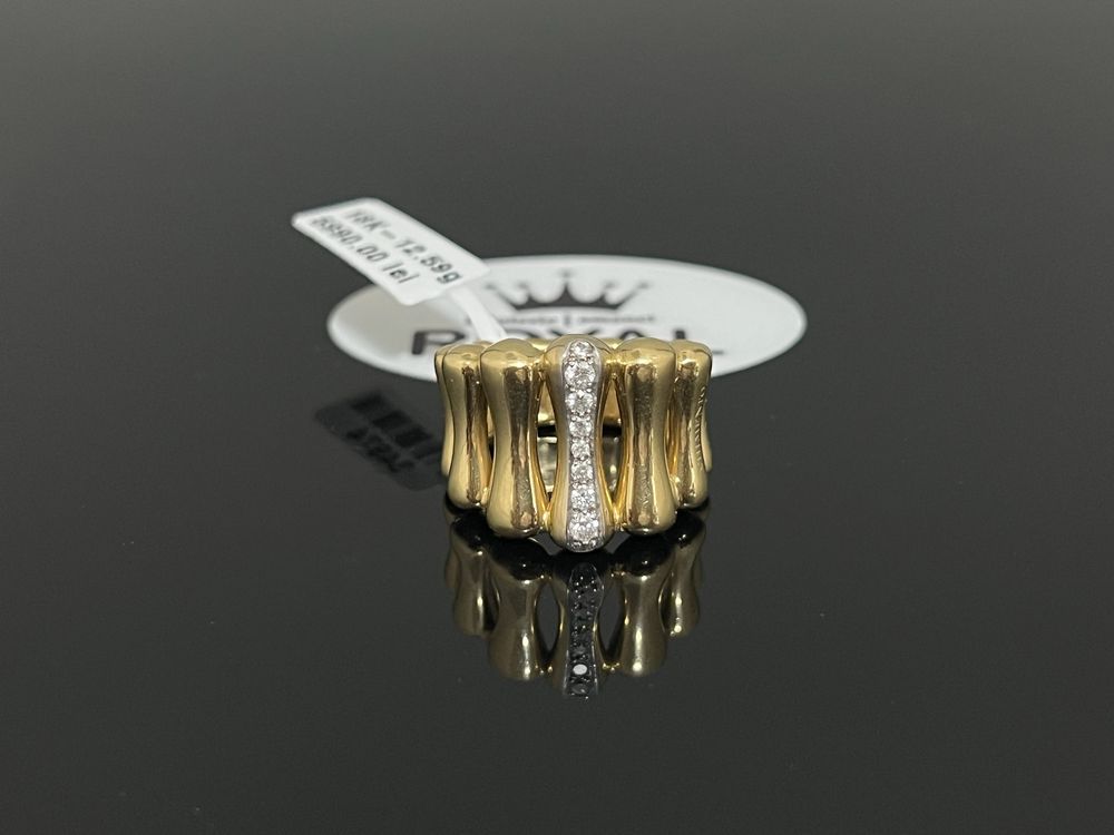 Bijuteria Royal CB : Inel dama cu diamante natirale 18K 12,59 gr
