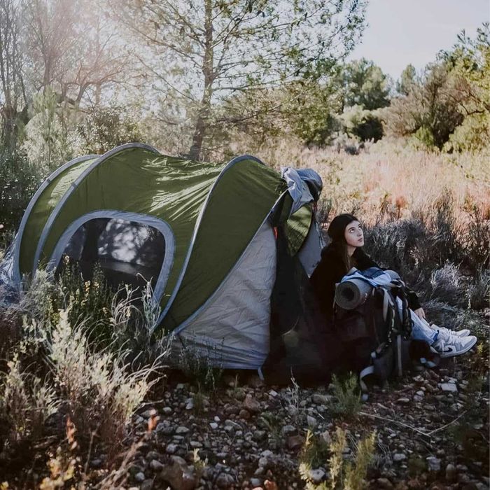 Night Cat Саморазгъваща се двуместна палатка, водоустойчива 2/3 души