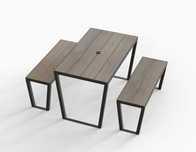 SET - Outdoor - КОМПЛЕКТ Маса 120х70 § 2 бр. Пейки