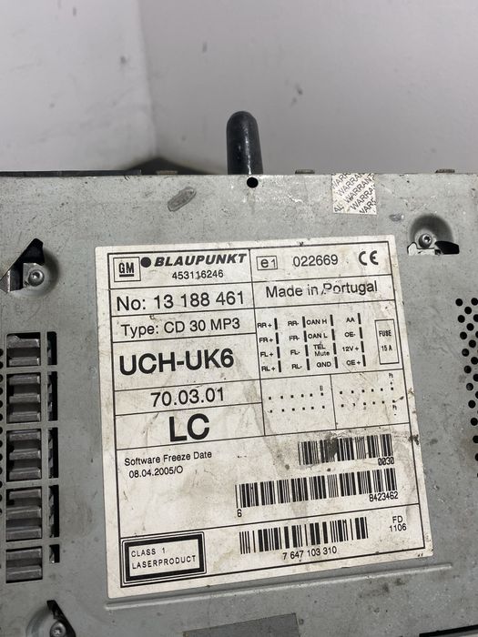 Radio CD Player Opel Zafira B MP 3 2005-2010 | 13188461