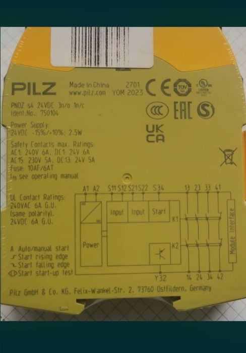 Releu Pilz Pnoz s4