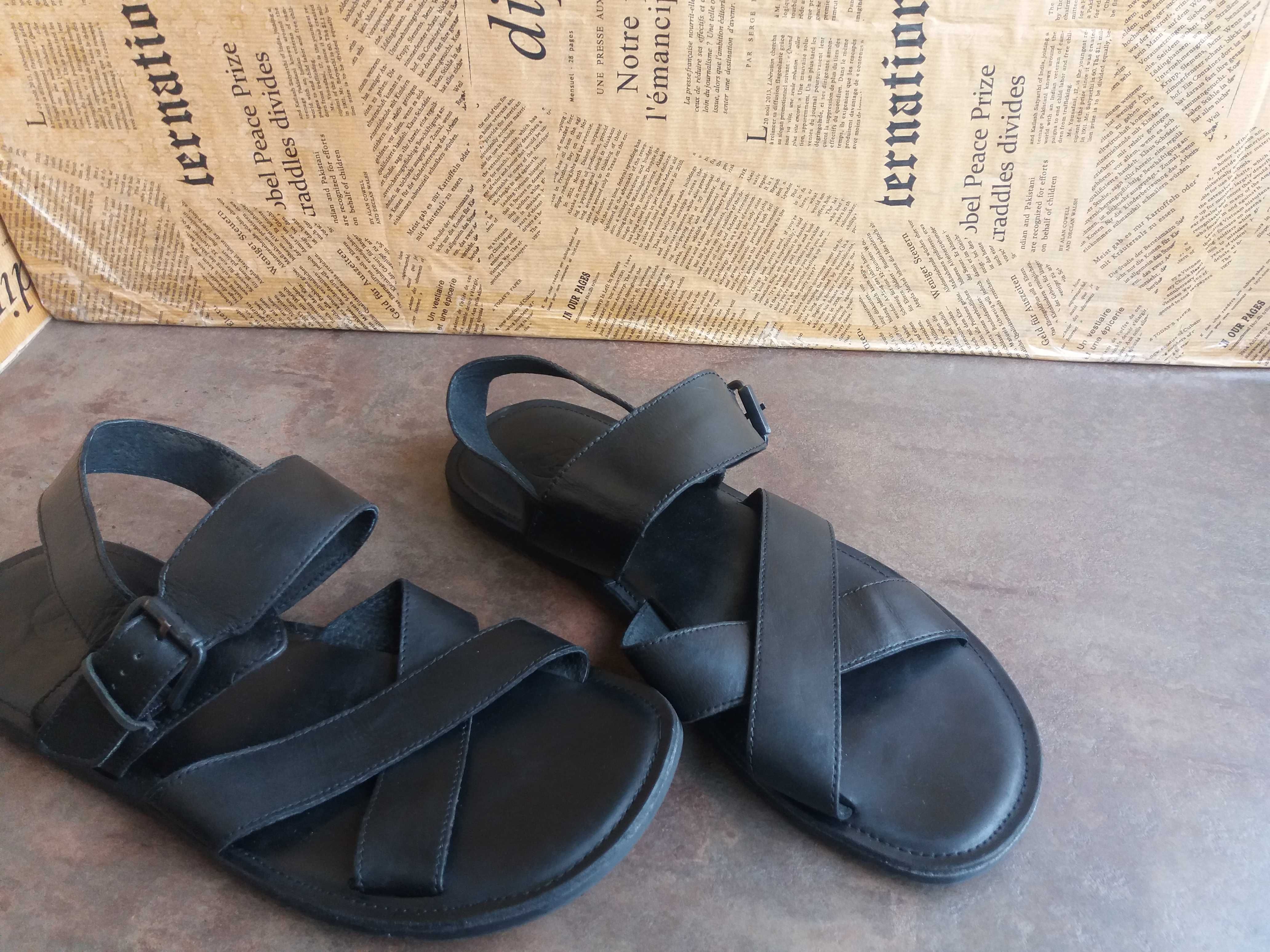 мъжки сандали,летни обувки,кожени отворени,Bata,ном.44