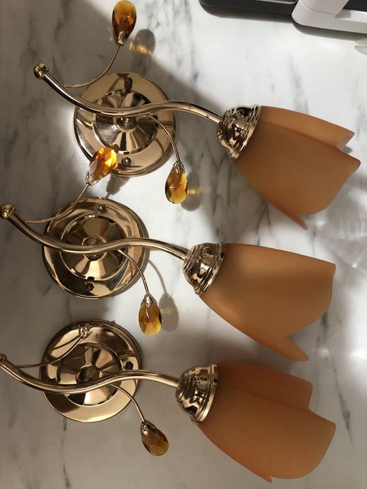 Aplice perete stil floare 3 bucatii