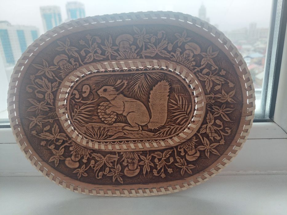 Тарелочка из бересты