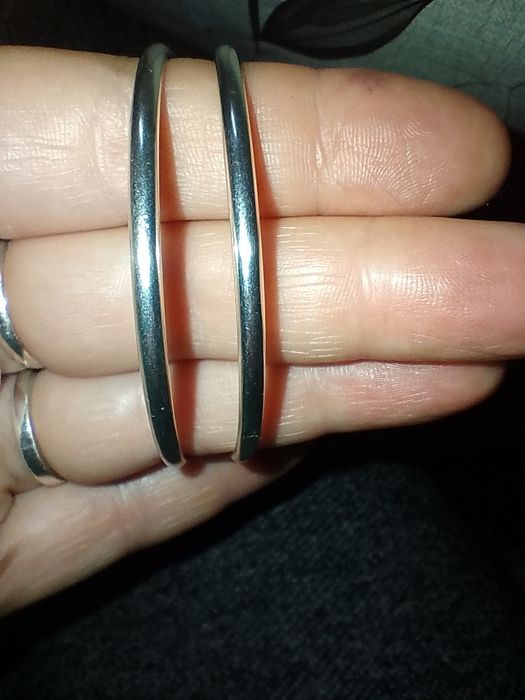 Сребърни обеци халки