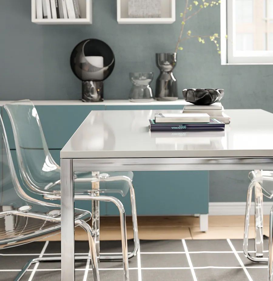 Маса TORSBY IKEA с четири стола TOBIAS IKEA