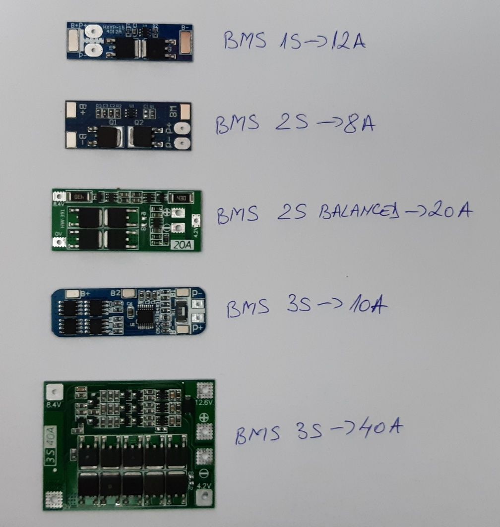 BMS 1S 2S 3S Modul Protectie Incarcare 18650 1x18650 2x18650 3x18650