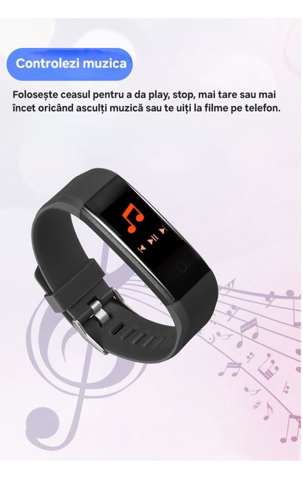 Ceas Smart Puls/Tensiune/Calorii/Distanțe. Apeluri/Mesaje/Notificări.