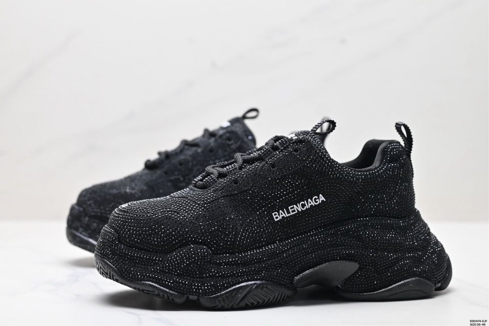 Balenciaga Triple S Black Crystal