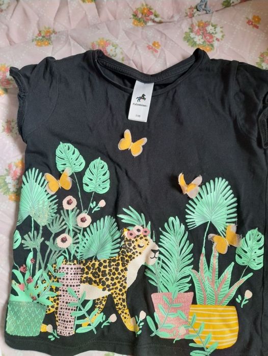 set 3 haine fata 116 5 6 ani pantaloni scurti c&a mayoral impecabile