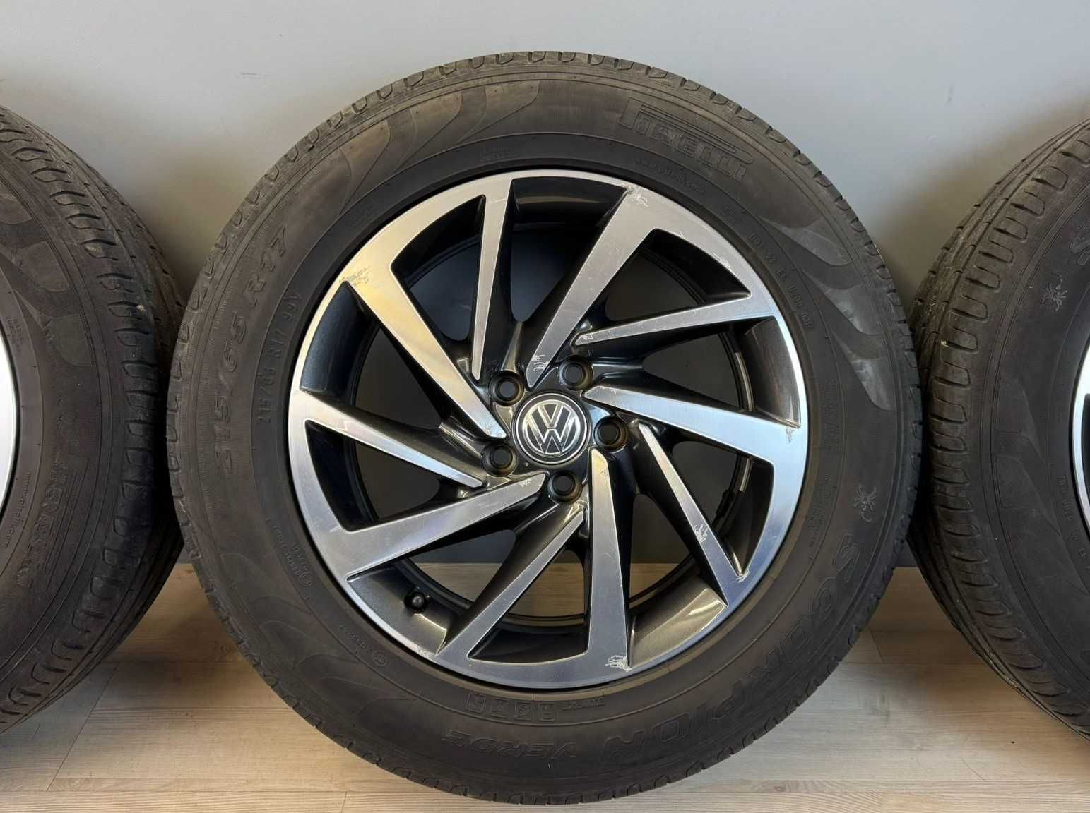 Roti/Jante Volkswagen 5x112 215/65 R17 Tiguan bicolore, Passat, Golf