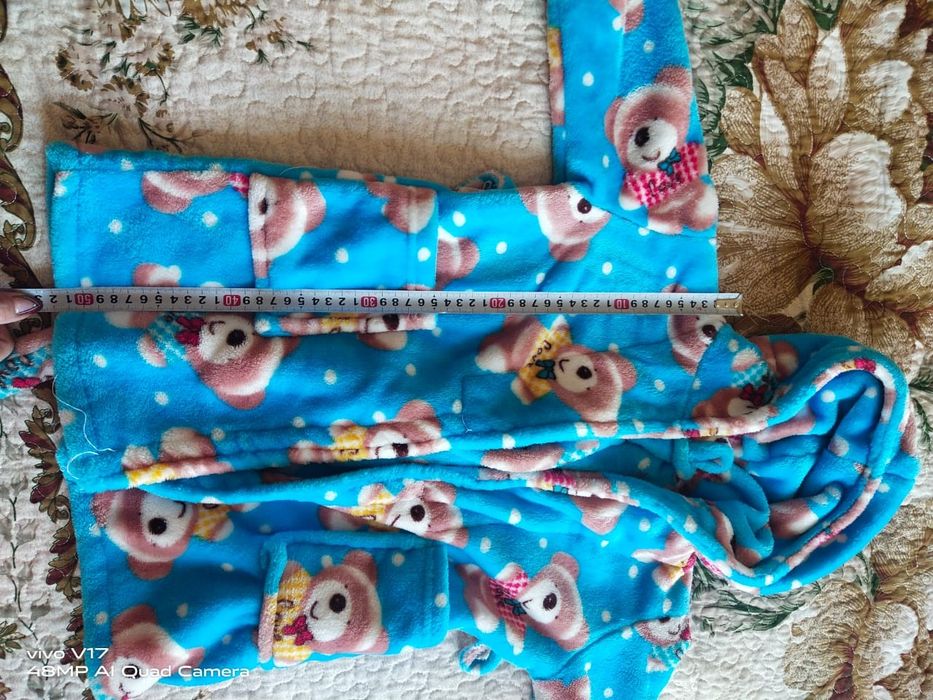 Тёплый халат для девочки 3-5лет