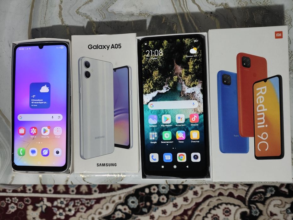 Samsung A05. Redmi 9C