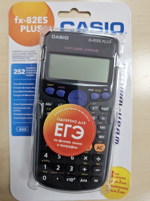 Научный калькулятор Casio FX-82ES Plus (графический).
Оптом 40