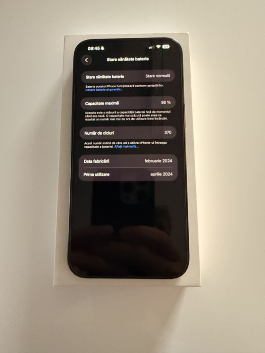 Iphone 15 pro max 256 black titanium 10/10