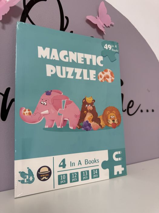 Dulap textil U-Grow Pink Forest – pastel + puzzle cadou