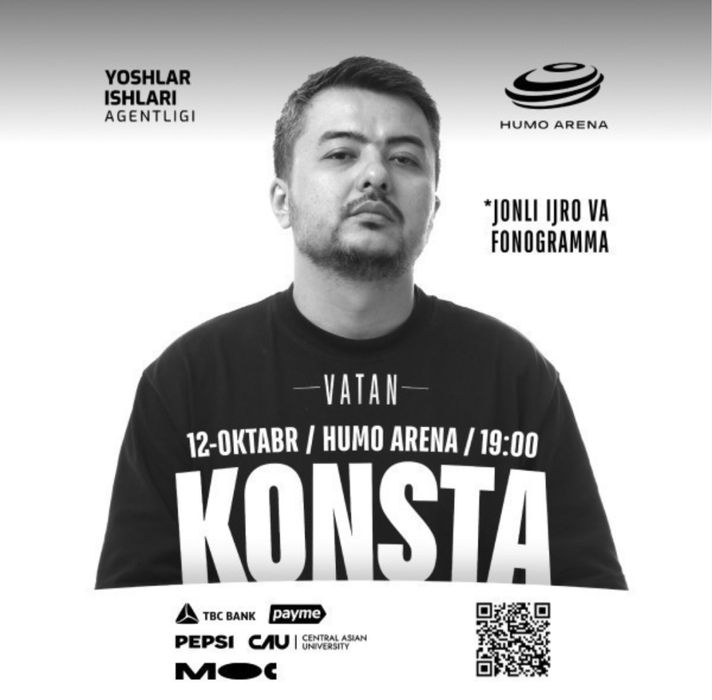 Konsta konsertiga 2 ta bilet bor