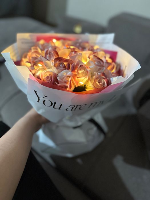 Мыльный букет роз, 31шт