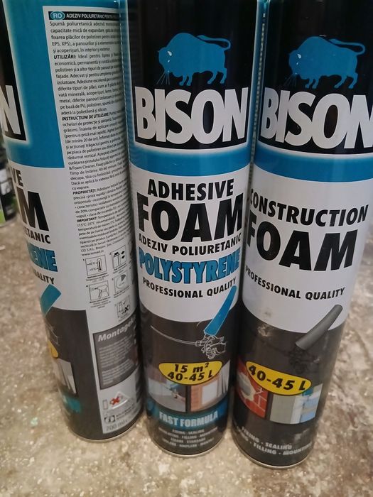 Spuma poliuretanica polistiren Bison